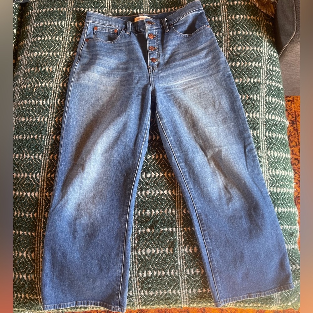 Madewell slim wide leg crop